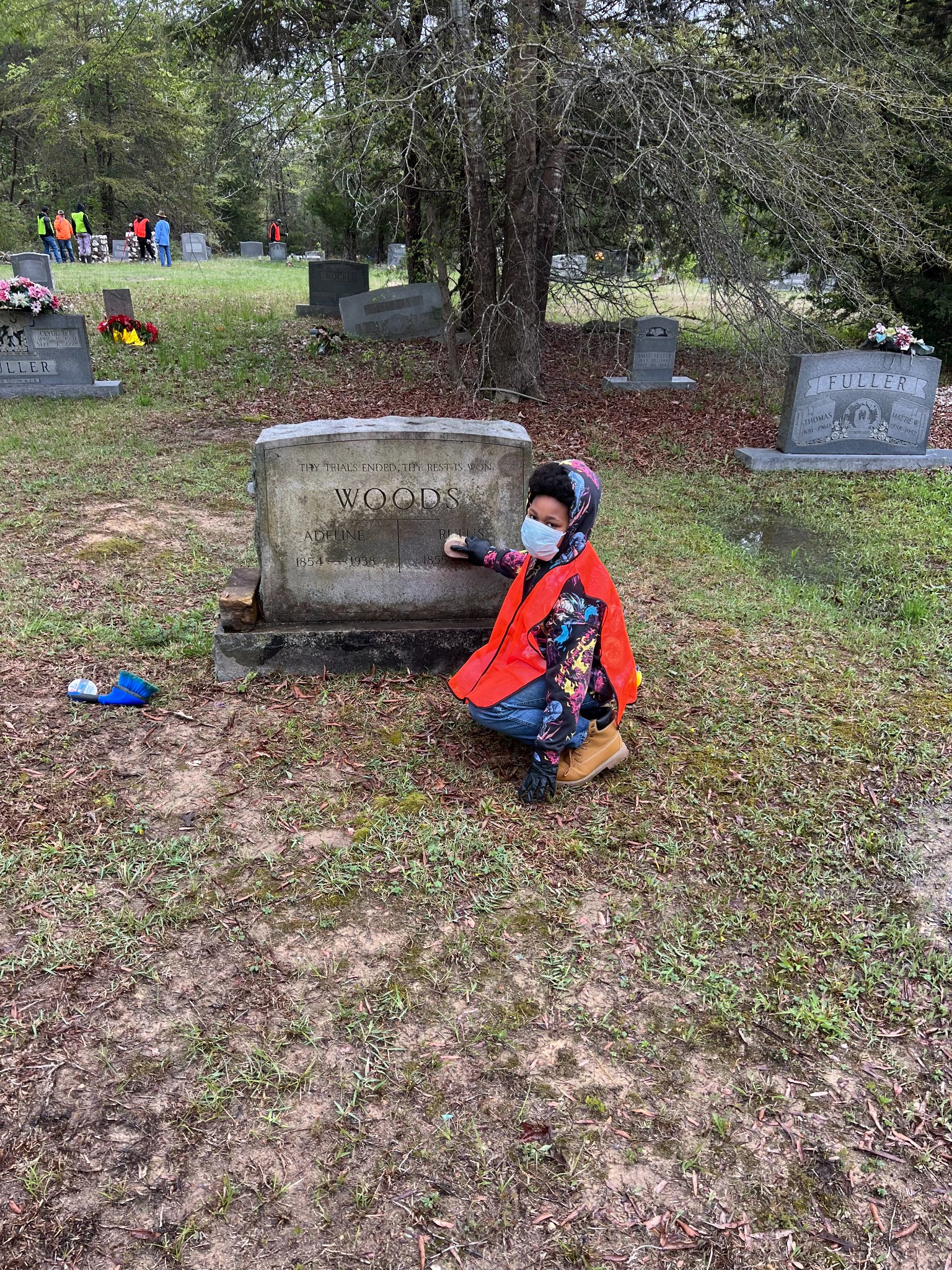 Woods family headstone